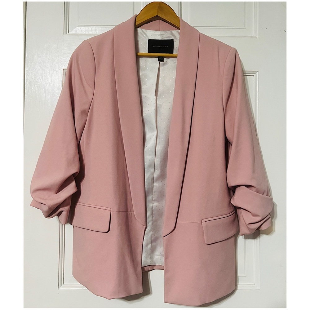 Banana Republic Pink Contemporary Fit Blazer